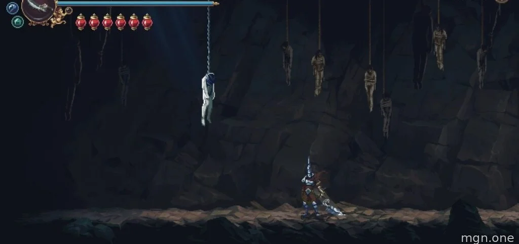 Hanging body in the Embrujo unlock room. 
