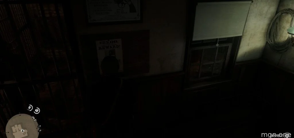 A Bounty Poster inside of the jail in Valentine. 