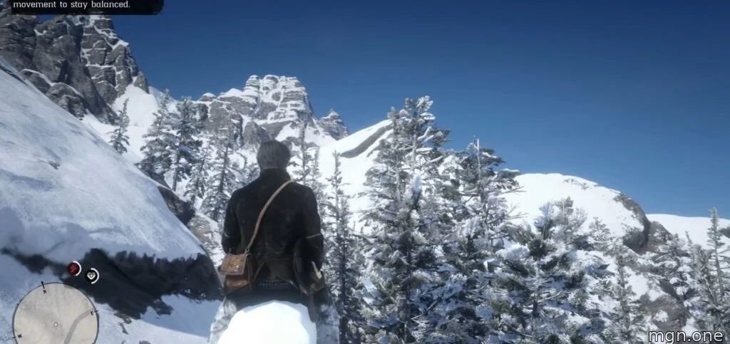 John Marston taming a White Arabian horse in Red Dead Redemption 2.