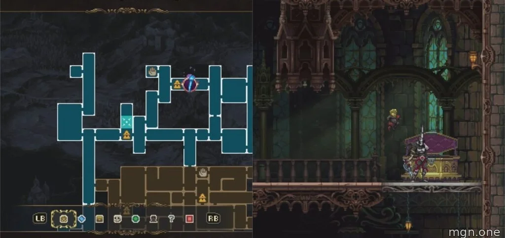 Map location of the Carcelera of Bitter Blood Quick Verse and the chest it is in. 